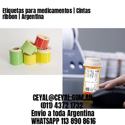 Etiquetas para medicamentos | Cintas ribbon | Argentina