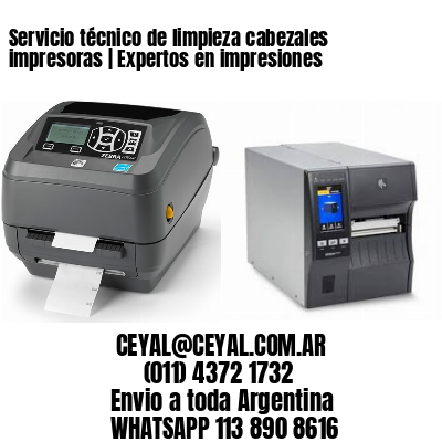 Servicio técnico de limpieza cabezales impresoras | Expertos en impresiones