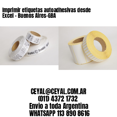 Imprimir etiquetas autoadhesivas desde Excel – Buenos Aires-GBA