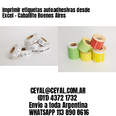 Imprimir etiquetas autoadhesivas desde Excel - Caballito Buenos Aires