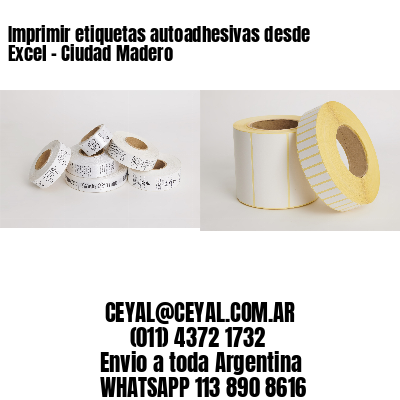 Imprimir etiquetas autoadhesivas desde Excel – Ciudad Madero