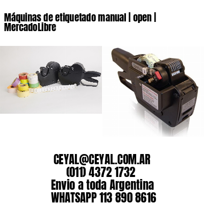 Máquinas de etiquetado manual | open | MercadoLibre