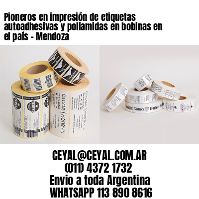 Pioneros en impresión de etiquetas autoadhesivas y poliamidas en bobinas en el país – Mendoza