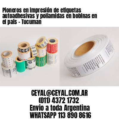 Pioneros en impresión de etiquetas autoadhesivas y poliamidas en bobinas en el país – Tucuman