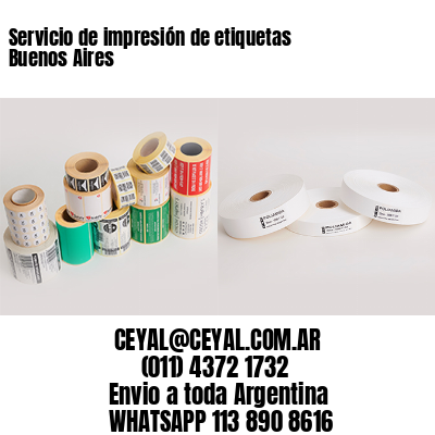 Servicio de impresión de etiquetas Buenos Aires