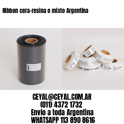 Ribbon cera-resina o mixto Argentina