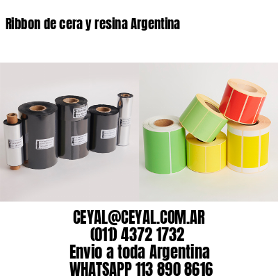 Ribbon de cera y resina Argentina