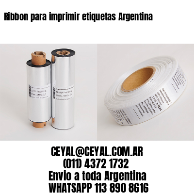 Ribbon para imprimir etiquetas Argentina