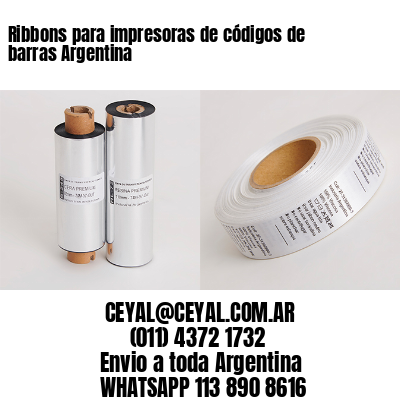 Ribbons para impresoras de códigos de barras Argentina