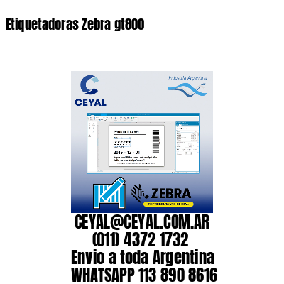 Etiquetadoras Zebra gt800