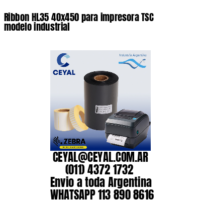 Ribbon HL35 40×450 para impresora TSC modelo industrial