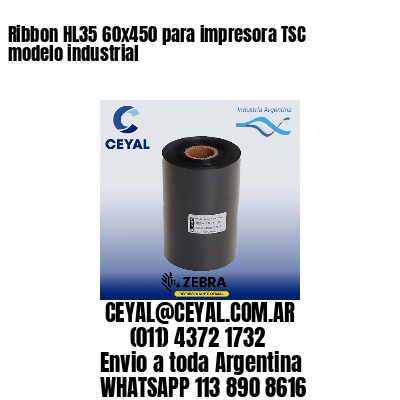 Ribbon HL35 60×450 para impresora TSC modelo industrial