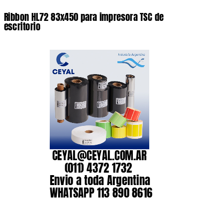 Ribbon HL72 83×450 para impresora TSC de escritorio