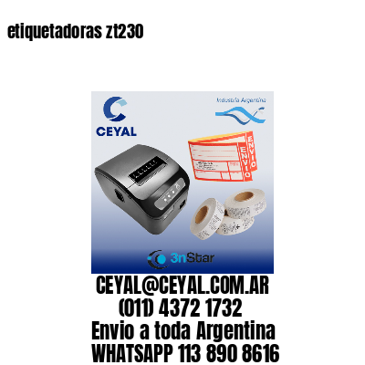 etiquetadoras zt230