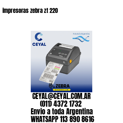 impresoras zebra zt 220
