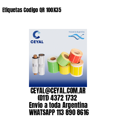 Etiquetas Codigo QR 100X35