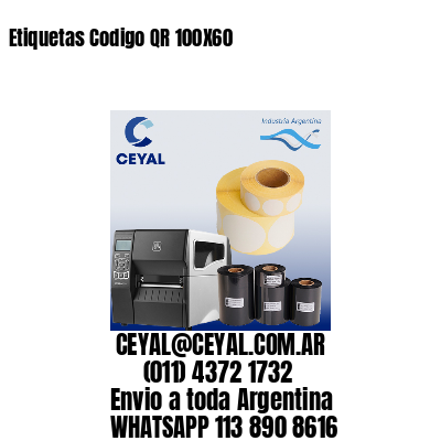 Etiquetas Codigo QR 100X60
