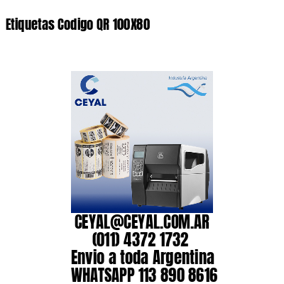 Etiquetas Codigo QR 100X80