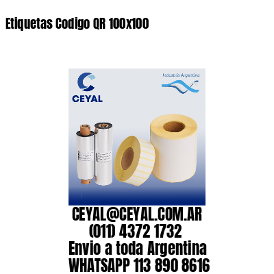 Etiquetas Codigo QR 100×100