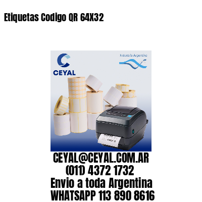 Etiquetas Codigo QR 64X32