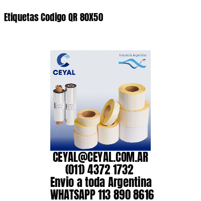 Etiquetas Codigo QR 80X50