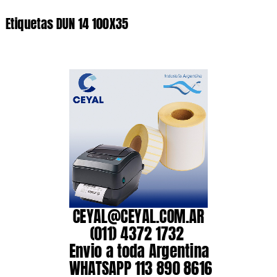 Etiquetas DUN 14 100X35