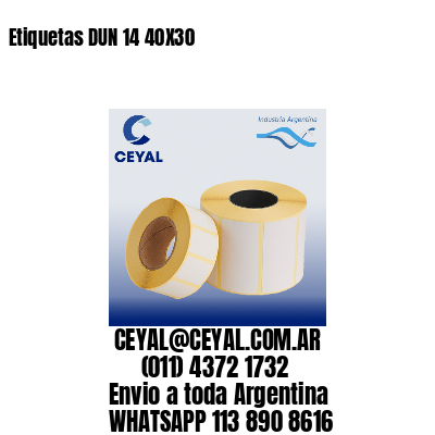 Etiquetas DUN 14 40X30