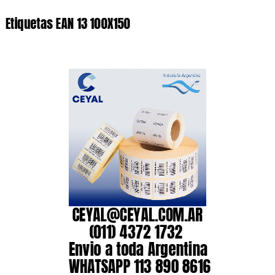 Etiquetas EAN 13 100X150