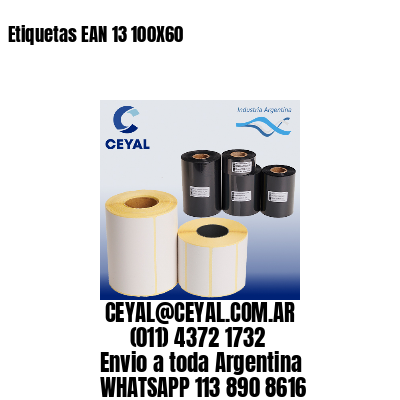Etiquetas EAN 13 100X60