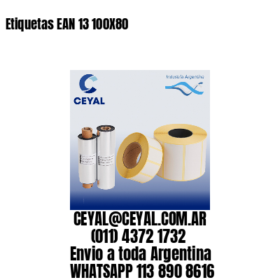 Etiquetas EAN 13 100X80