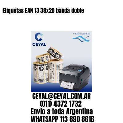 Etiquetas EAN 13 38×20 banda doble