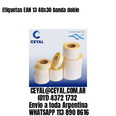 Etiquetas EAN 13 40×30 banda doble