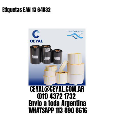 Etiquetas EAN 13 64X32