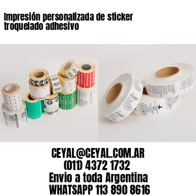 Impresión personalizada de sticker troquelado adhesivo