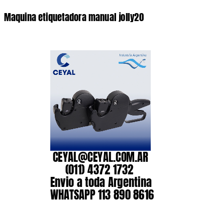 Maquina etiquetadora manual jolly20