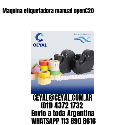 Maquina etiquetadora manual openC20