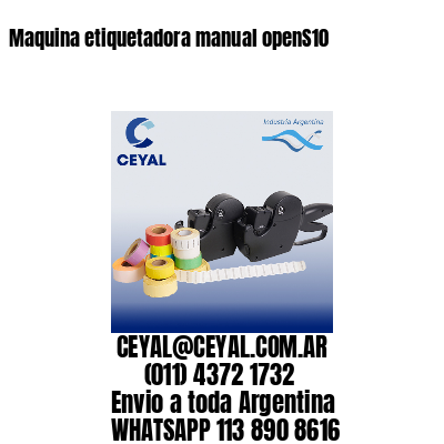 Maquina etiquetadora manual openS10