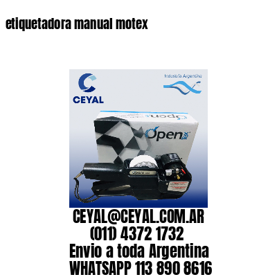 etiquetadora manual motex