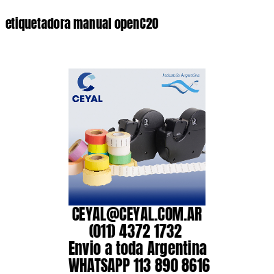 etiquetadora manual openC20