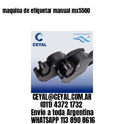maquina de etiquetar manual mx5500
