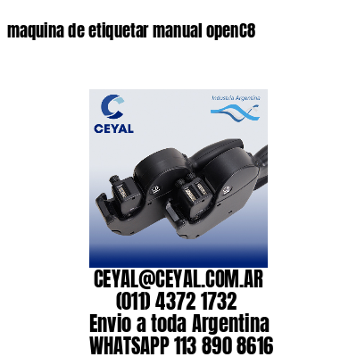 maquina de etiquetar manual openC8
