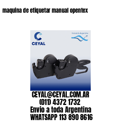 maquina de etiquetar manual opentex