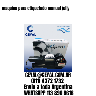 maquina para etiquetado manual jolly