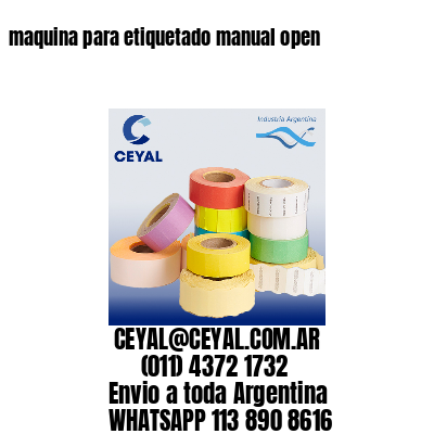 maquina para etiquetado manual open