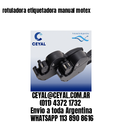 rotuladora etiquetadora manual motex