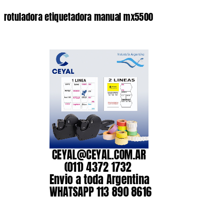 rotuladora etiquetadora manual mx5500
