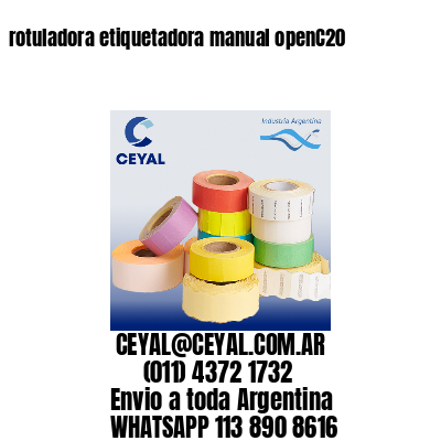 rotuladora etiquetadora manual openC20