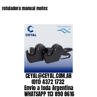 rotuladora manual motex