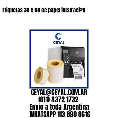 Etiquetas 30 x 60 de papel ilustraci?n