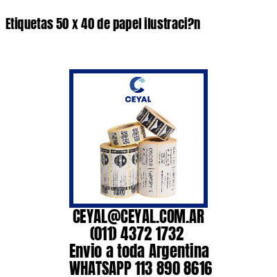 Etiquetas 50 x 40 de papel ilustraci?n